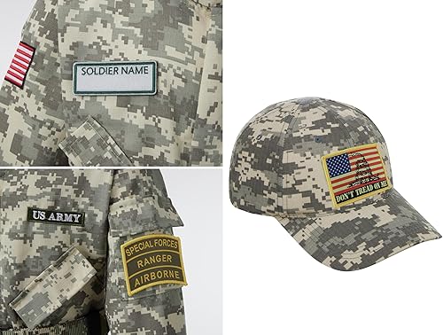 Miniatura 7 de Kosgraiy Disfraz del ejército para niños, disfraz de soldado de lujo para niño y niña, uniforme de camuflaje del ejército para niños