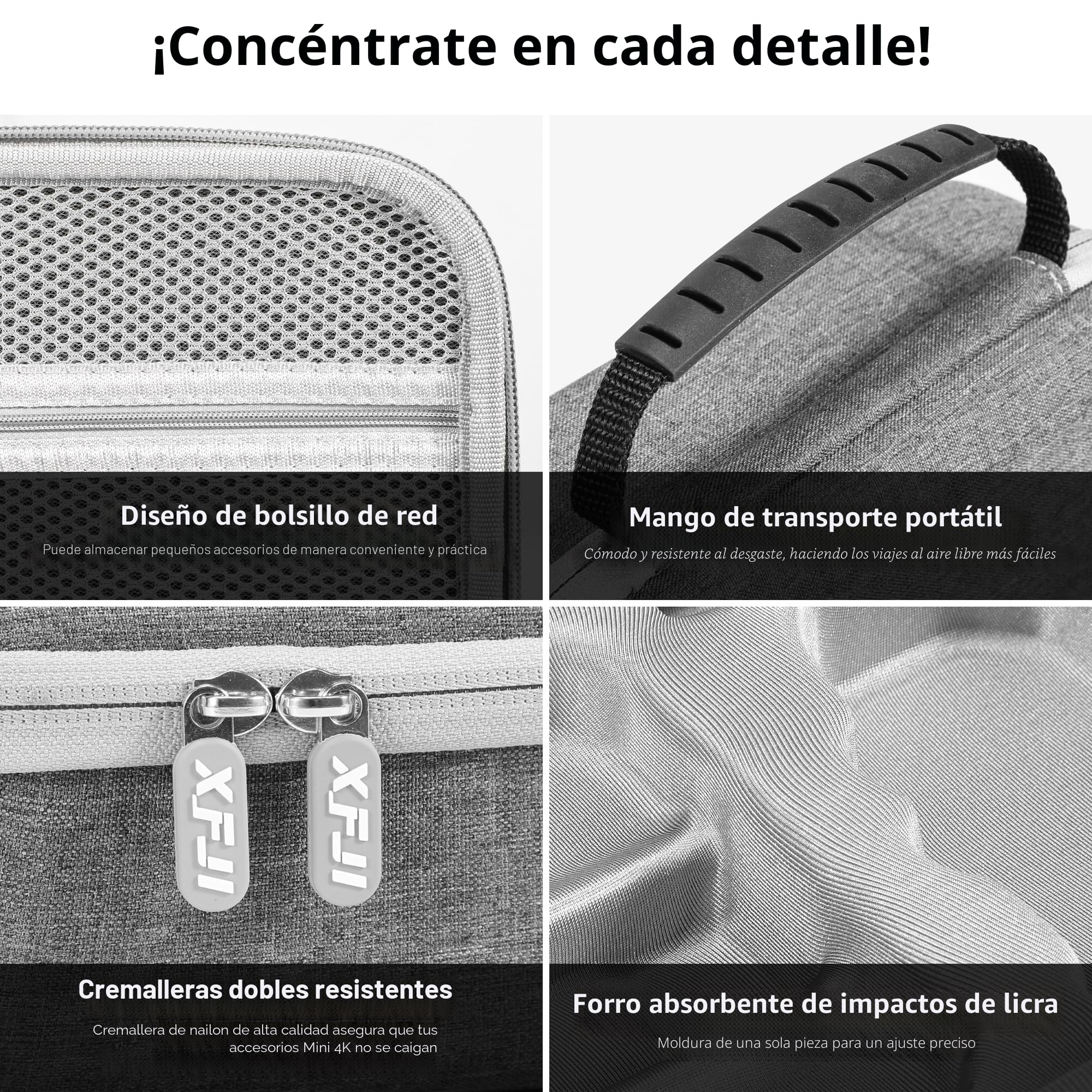FPVtosky Funda rígida de transporte Mini 4K para DJI 2 SE/4K, accesorios de dron, funda compacta con 1 soporte de hélice y 1 protector de joystick