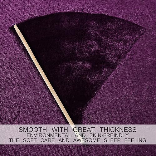 Miniatura 9 de Hozy - Cobija de forro polar para cama de 330GSM, suave, tela cepillada, muy cálida, para el sofá