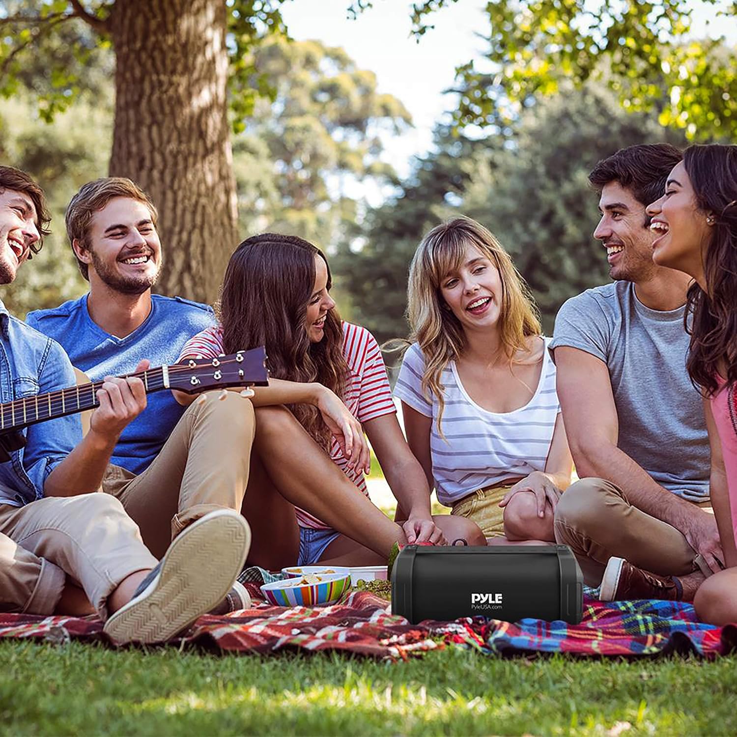 🔥 Pyle Wireless Portable Bluetooth Speaker-150 Watt Power Rugged Compact Audio Sound Box Stereo System with Rechargeable Battery, 3.5mm AUX Input Jack, FM Radio, Micro SD and USB Reader-PBMSQG9, Black Get Cheap Price Pyle Wireless Portable Bluetooth Speaker-150 Watt Power Rugged Compact Audio Sound Box Stereo System with Rechargeable Battery, 3.5mm AUX Input Jack, FM Radio, Micro SD and USB Reader-PBMSQG9, Black