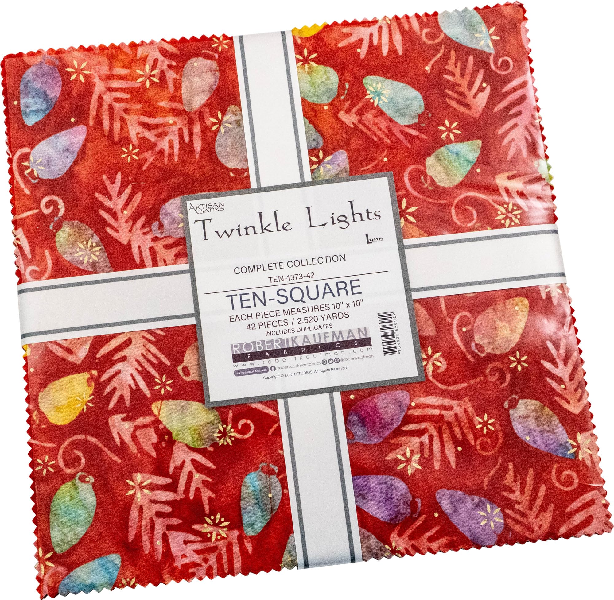 Robert Kaufman Assorted Lunn Studios Artisan Batiks Twinkle Lights 42 10-Inch Squares Layer Cake Ten-1373-42