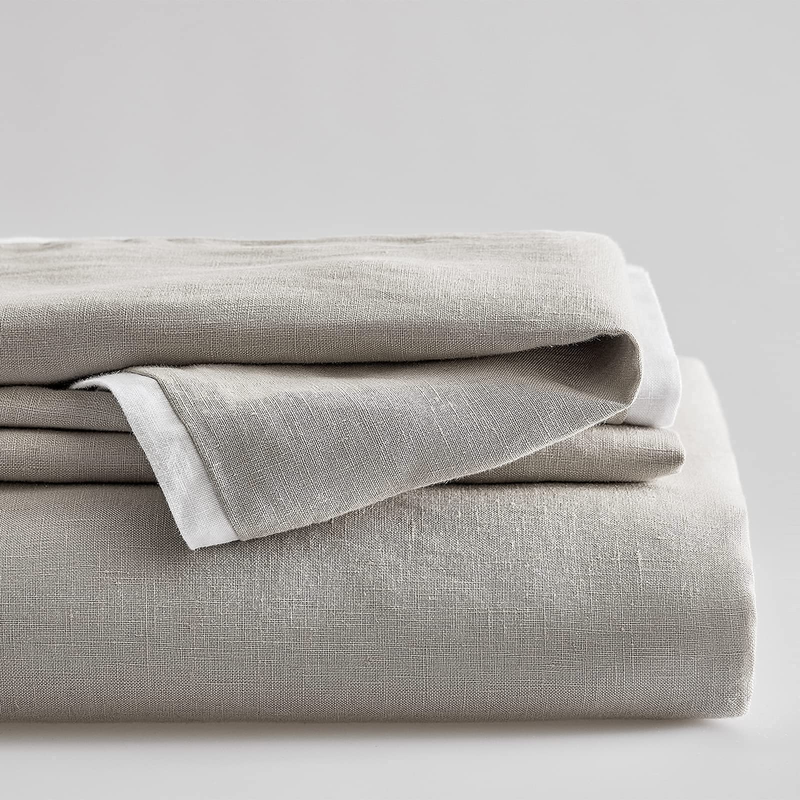 Bedsure Linen Duvet Cover King Size - 100% French Linen 3 Piece Flax Bedding Set Comforter Duvet Covers King for Hot Sleep...