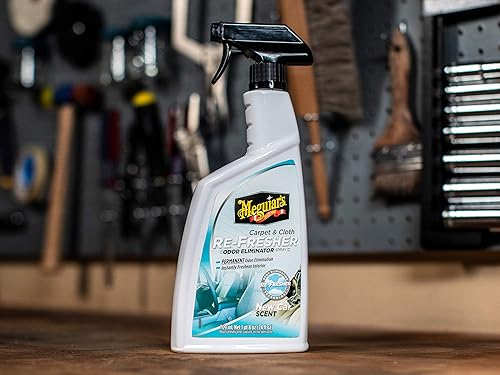 Miniatura 4 de Meguiar's - Aromatizante para alfombras y tapicería en aerosol, elimina los olores, aroma a carro nuevo, atomizador con 24 onzas