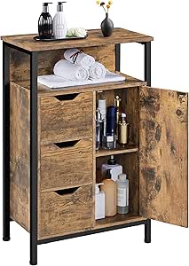 YITAHOME Badezimmerschrank Grau - Platzsparend Mit Verstellbaren Böden