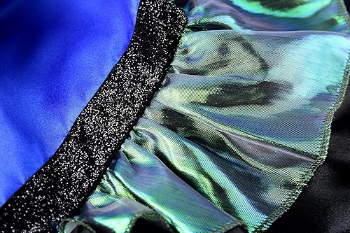 Miniatura 5 de ReliBeauty Disfraz de mariposa para niñas con alas de mariposa y diadema de mariposa, azul