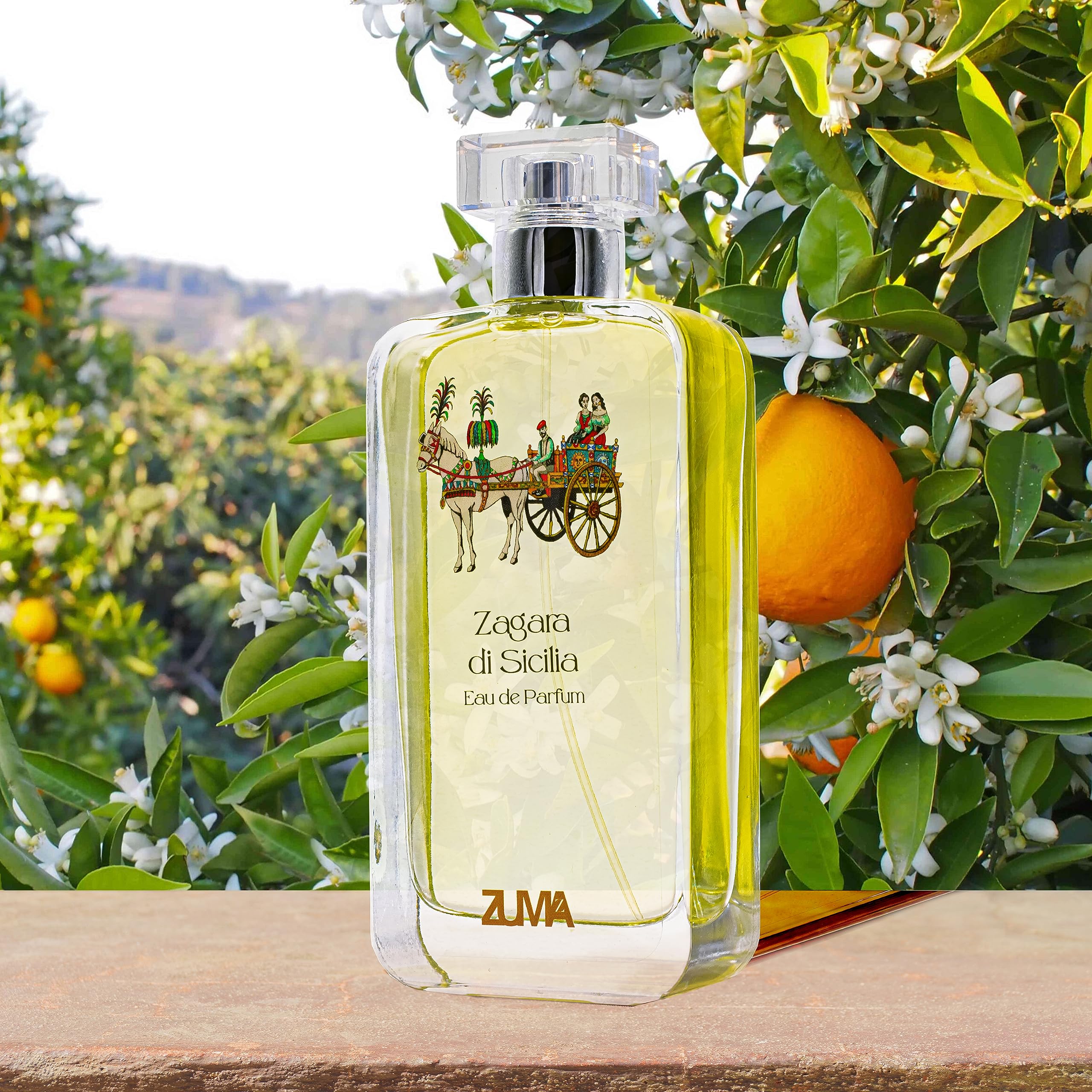Profumi Zuma - Profumo Uomo e Donna alla Zagara di Sicilia - Eau de Parfum Unisex Fragranza Floreale Spray - Made in Italy (Zagara di Sicilia 100 ml)