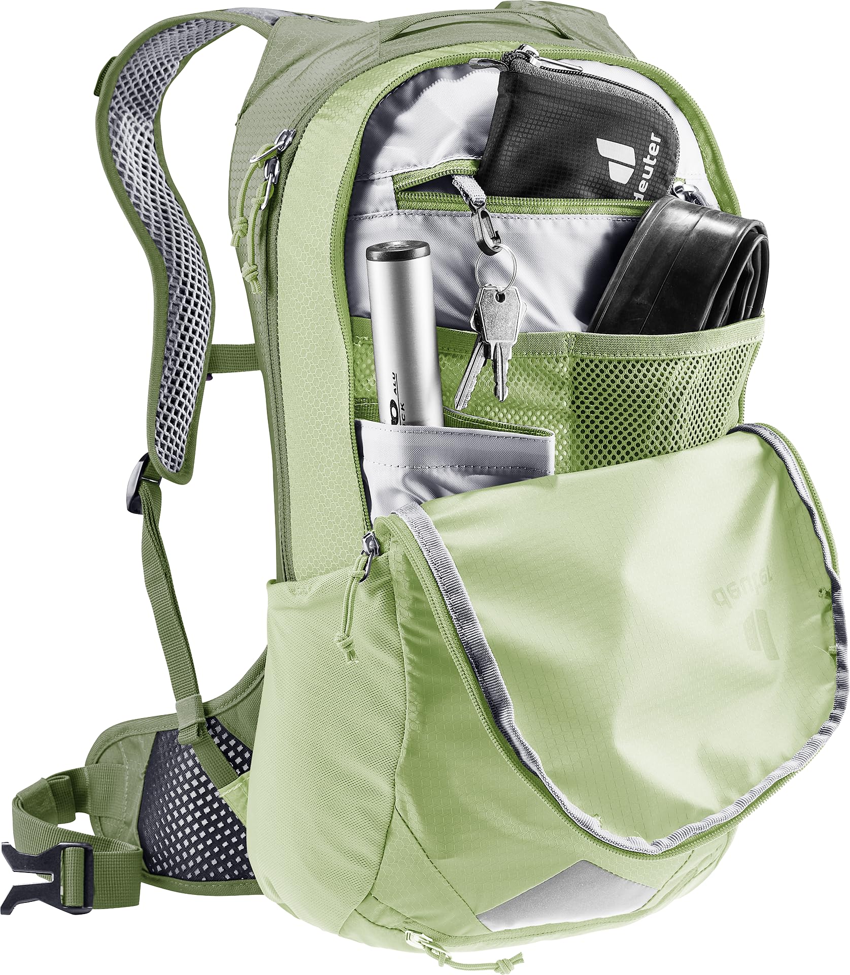 deuter Race Air 10 plecak rowerowy, Gaj mineralny, 10 L, Minimalistyczny