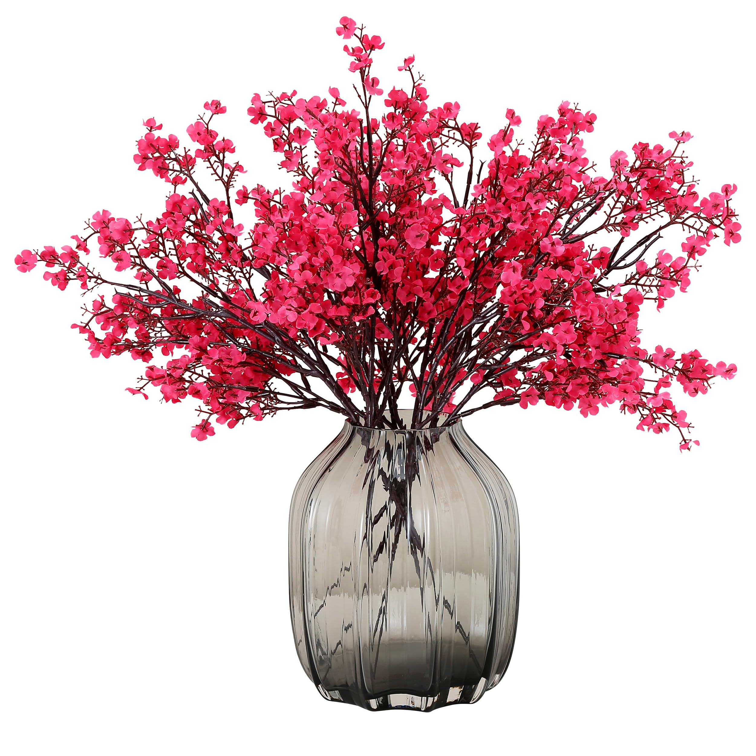 JAKY-Global Ramo de flores artificiales para bebés, 12 unidades, Gypsophila, ramo de flores artificiales de primavera a granel, pequeñas flores de tacto real, para casa, dormitorio, cocina, jardín,