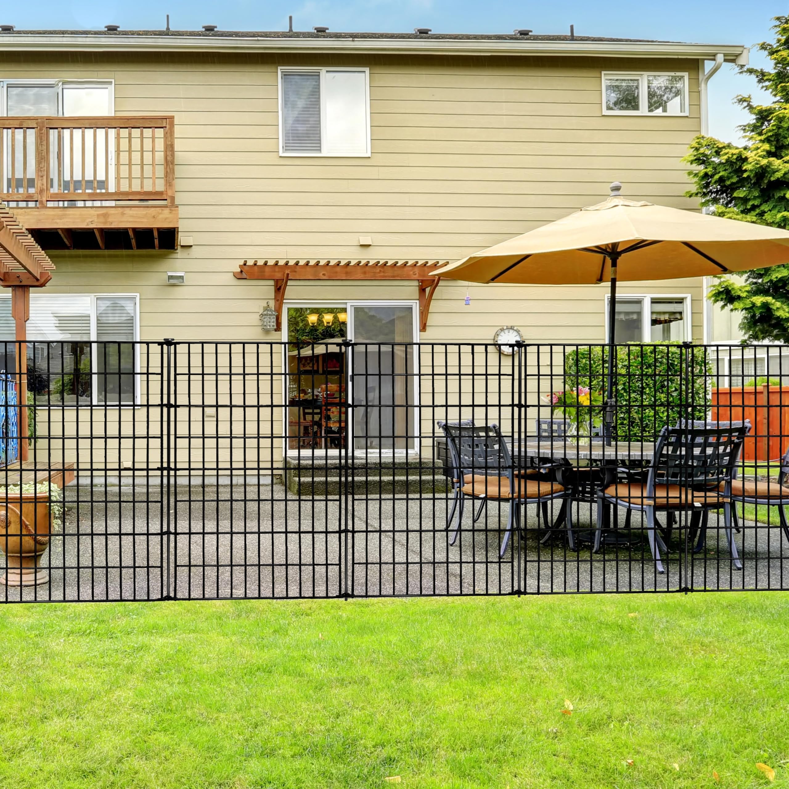 ARIFARO Clôture De Jardin Décorative De 57,1 Cm (H) X 3 M (L) En Métal