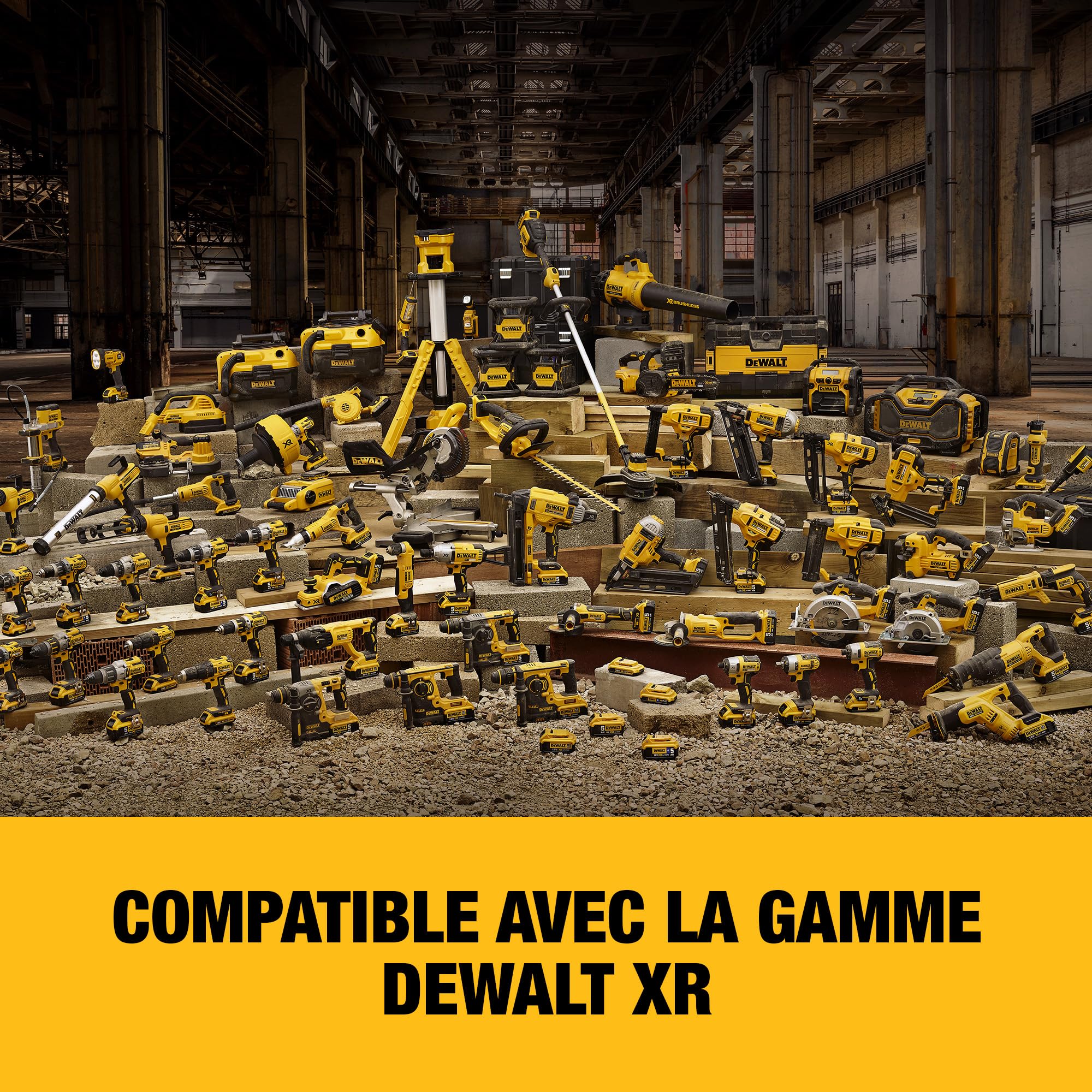 DEWALT Ponceuse 1/4 de Feuille - XR 18V - Brushless - Sans Batterie Ni Chargeur - En Coffret TSTAK Argenté, DCW200NT-XJ