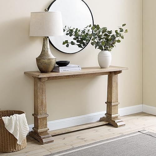 Miniatura 2 de Crosley Furniture Joanna - Moderna mesa de consola de estilo rústico para pasillo, entrada, sala de estar, mesas decorativas, color marrón rústico