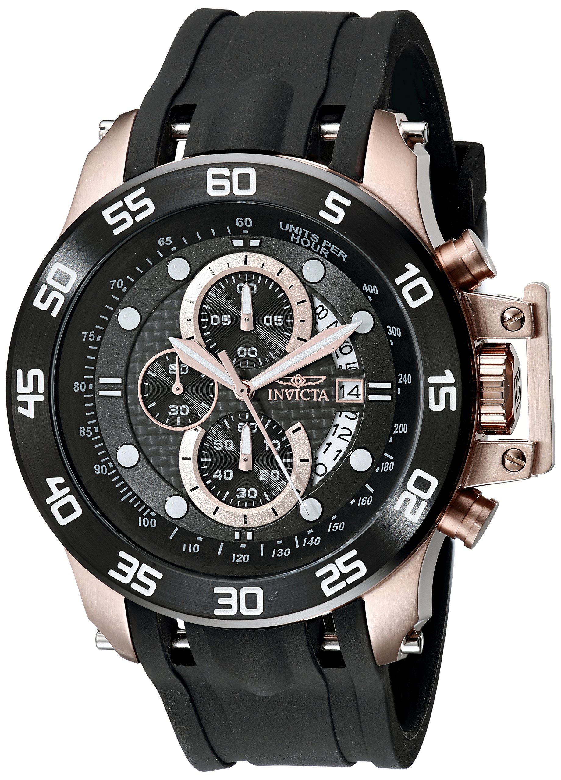 INVICTA I-Force 19254 Reloj para Hombre - Impermeable - Analógico - Movimiento Cuarzo - Acero Inoxidable con Esfera Negro - 51mm