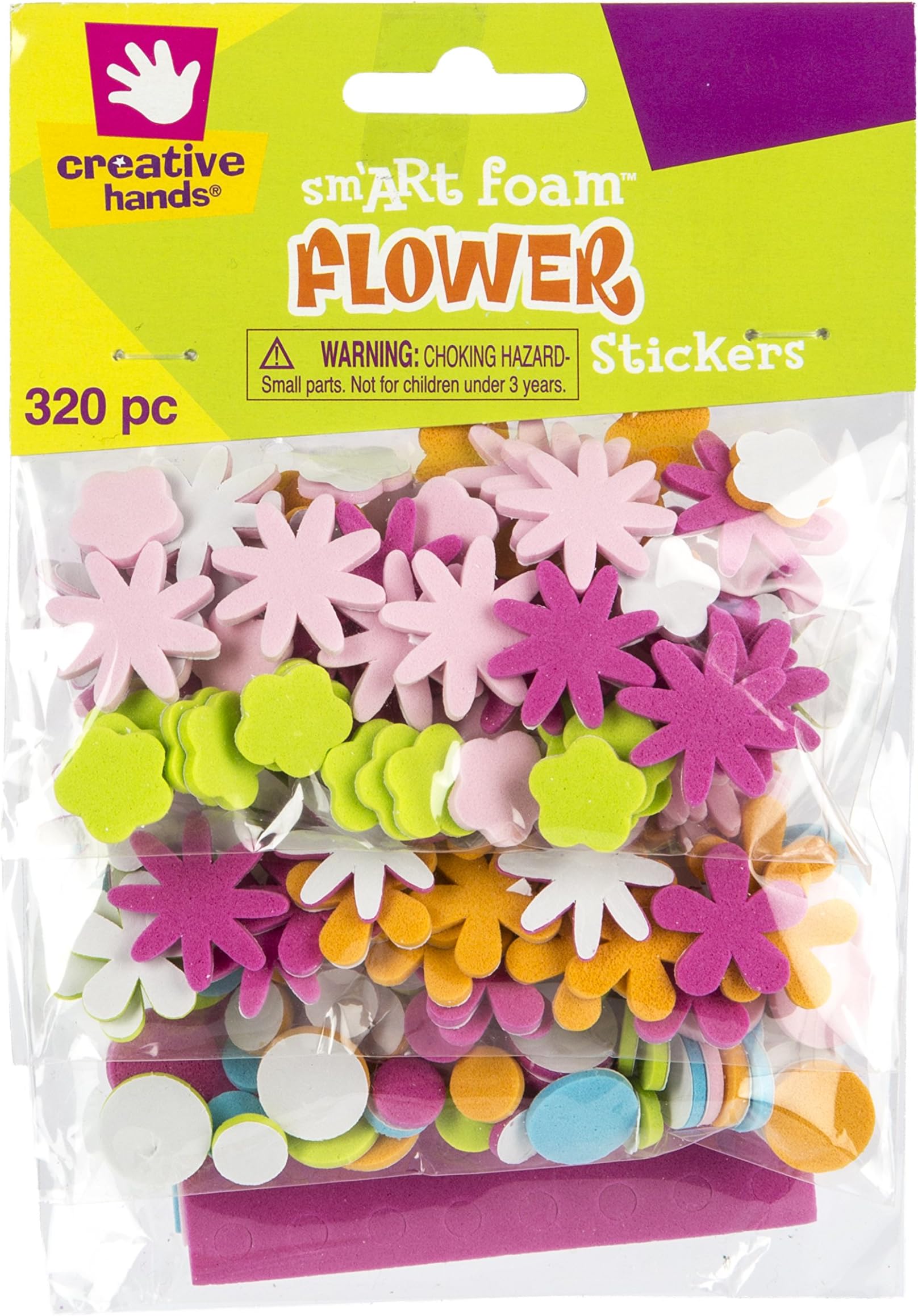 Creative Hands Foam Stickers, Flowers