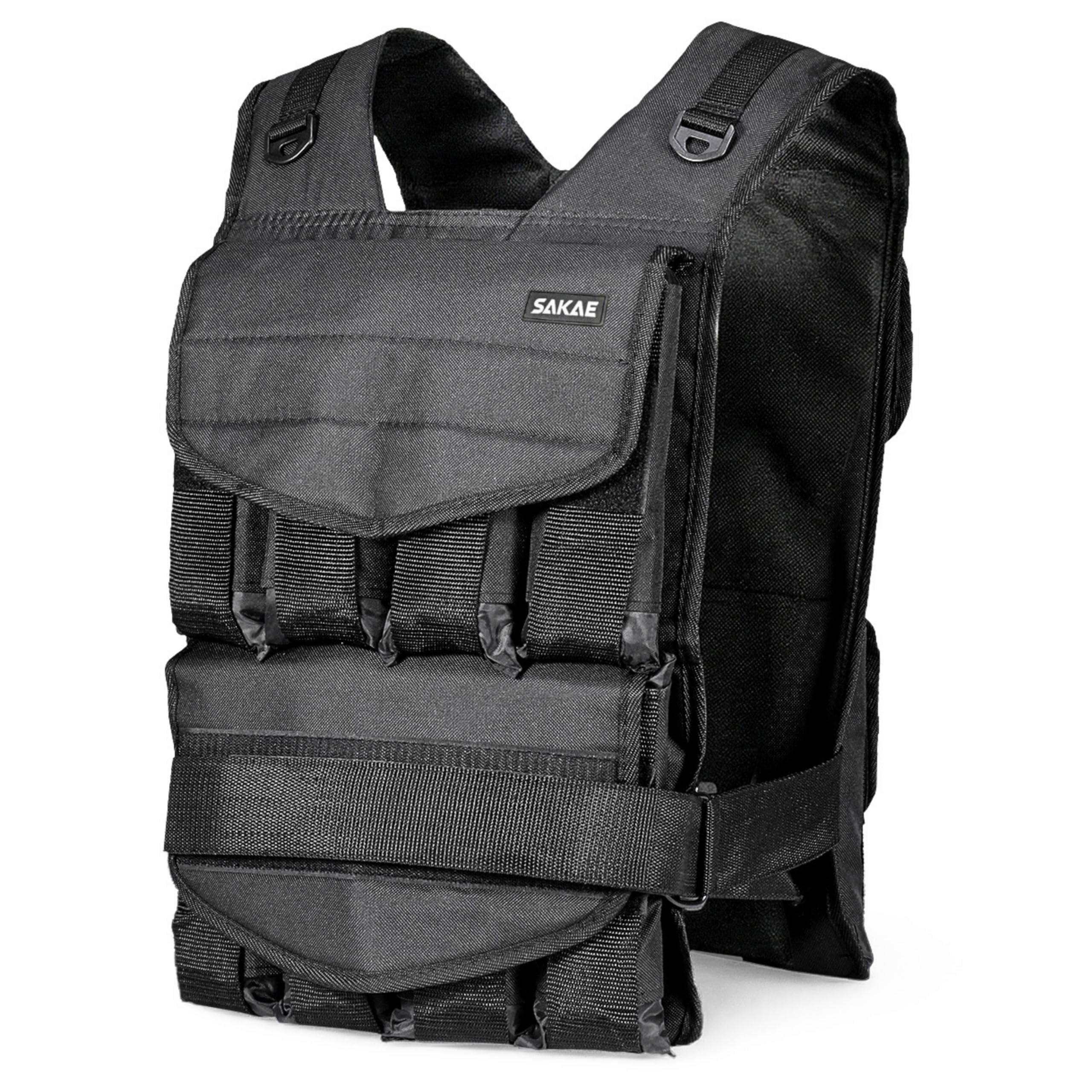 Beast Adjustable Weighted Vest 0.9-18kg, 16-in-1 Quickly Adjustable Workout Vest for Men and Women, Strength Training, Calisthenics, Running and Gym, SAKAE