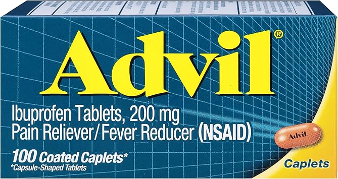 Advil 200mg Caplets 100 Each Advil 200mg Caplets 100 Each