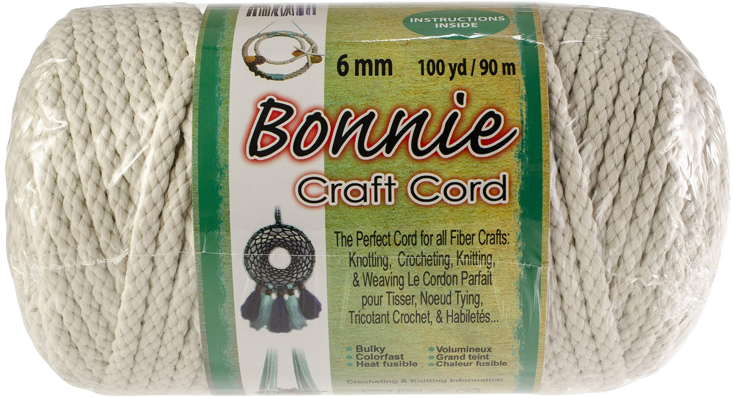 Pepperell Bonnie Macrame Craft Cord 6mmX100yd, Gold