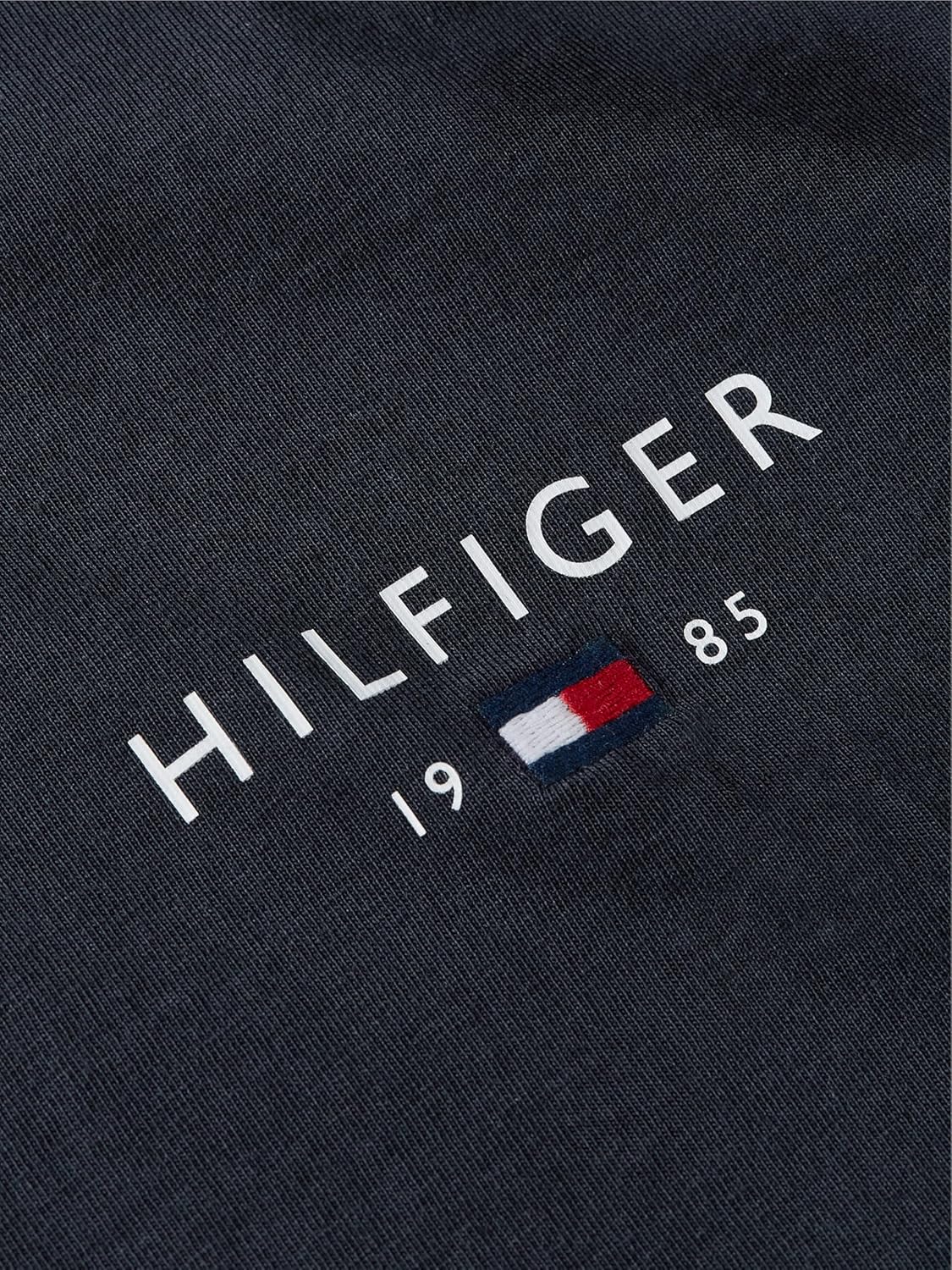 Tommy Hilfiger Men's Short Sleeve Cotton Graphic T-Shirts with Embroidered Flag Logo