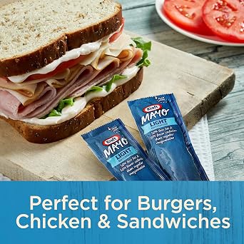 Kraft Mayo Light Mayonnaise Single Serve Packet (0.44 oz Packets, Pack of 200)