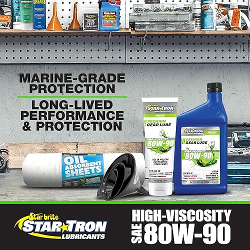 Miniatura 3 de STAR BRITE Star Tron - Lubricante de engranajes de unidad inferior de alta viscosidad 80W90  Antidesgaste, óxido y corrosión, ideal para motores
