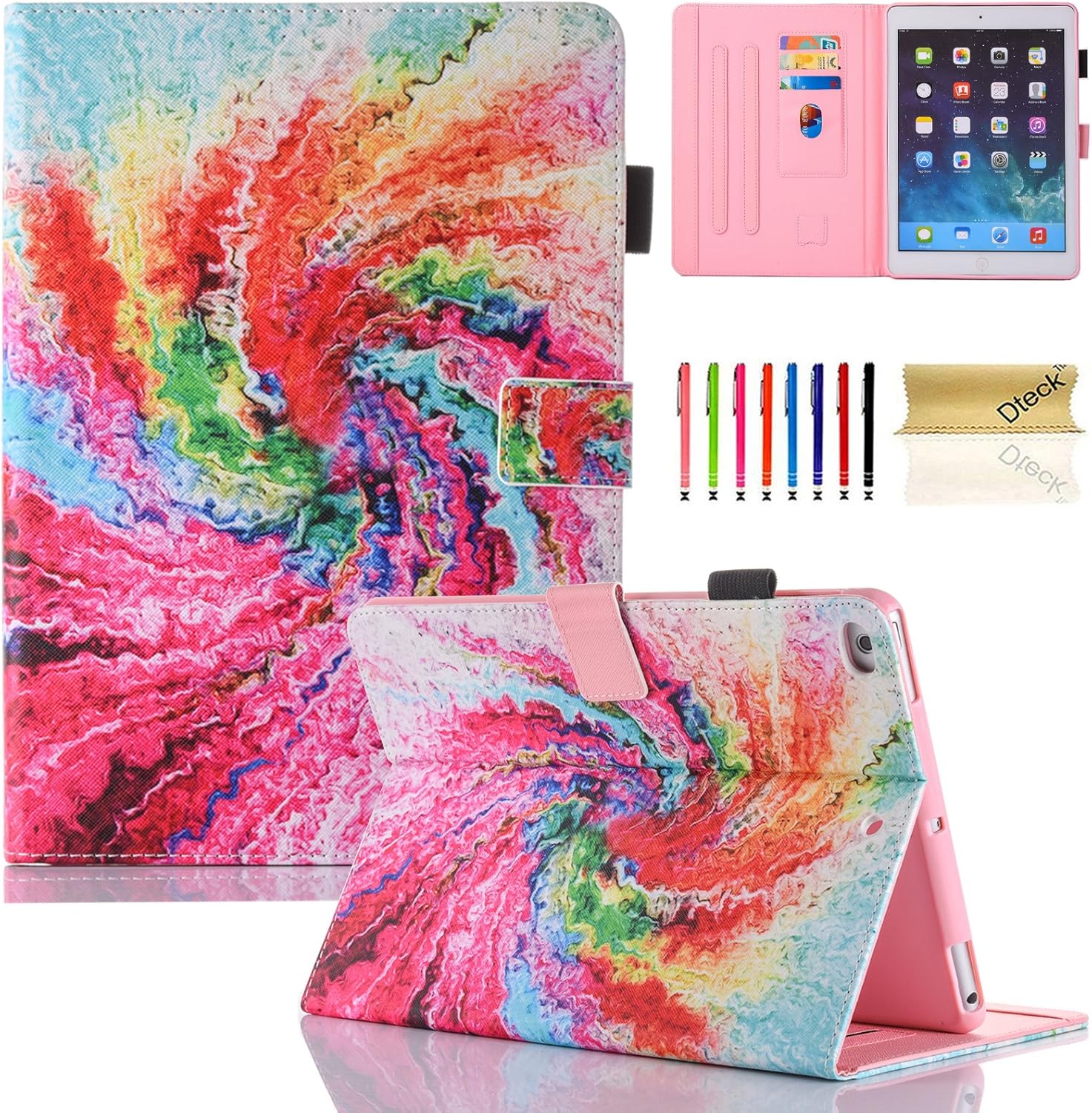 iPad 2017 2018 9.7 Inch Case/iPad Air 2 Case/iPad Air Case, Dteck PU