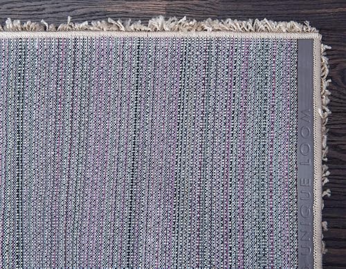 Miniatura 9 de Unique Loom Colección Solo Solid Shag - Alfombra moderna de felpa, exuberante y suave, 2 pies 6 pulgadas x 10 pies 0 pulgadas, color gris pardo