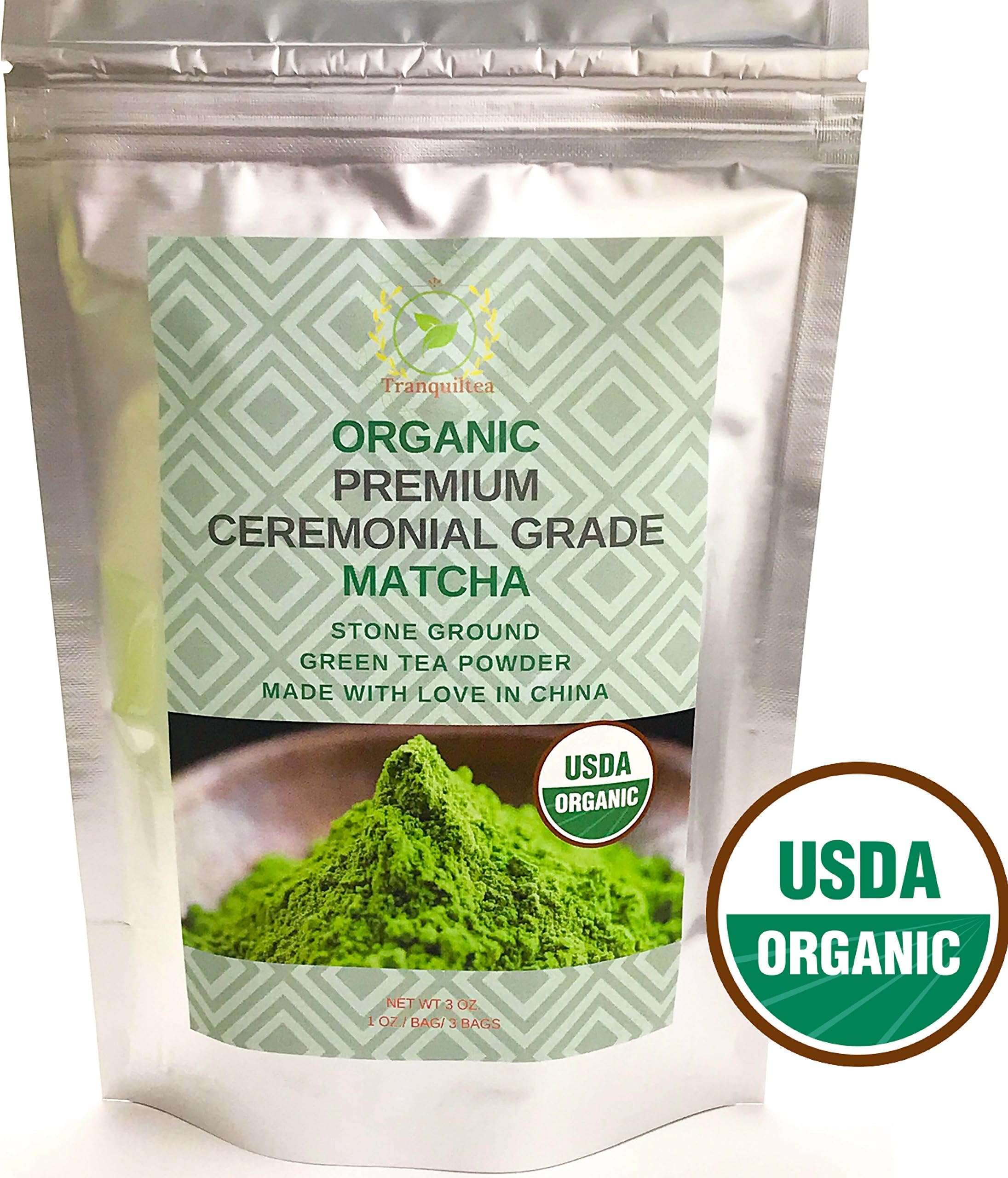 Tranquil Tea Premium Herbal Organic (Matcha Green Tea Powder)