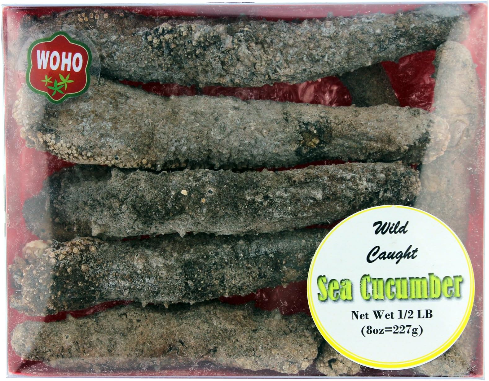 WOHO Alaska Wild Caught Red Sea Cucumber Large - 8 Oz