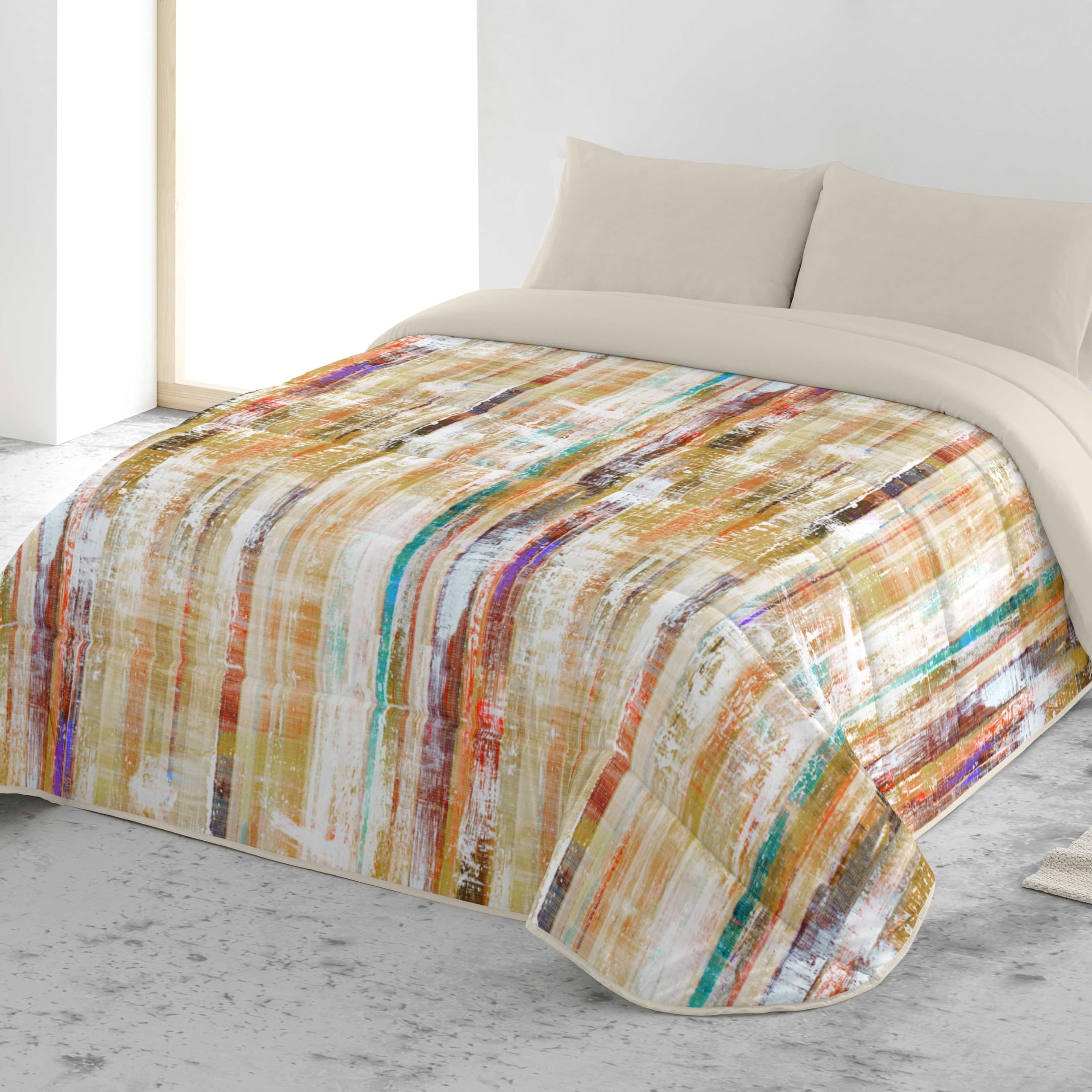 NATURALS Edredón nórdico Estampado Cama 90, edredón 300 Gramos 180x260, ROTKO