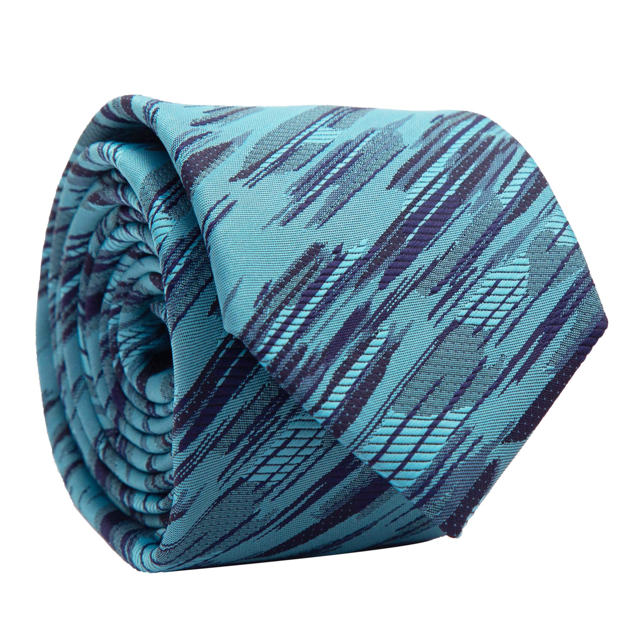 to the nines Men's Microfiber Sea Blue Tie-picture-16