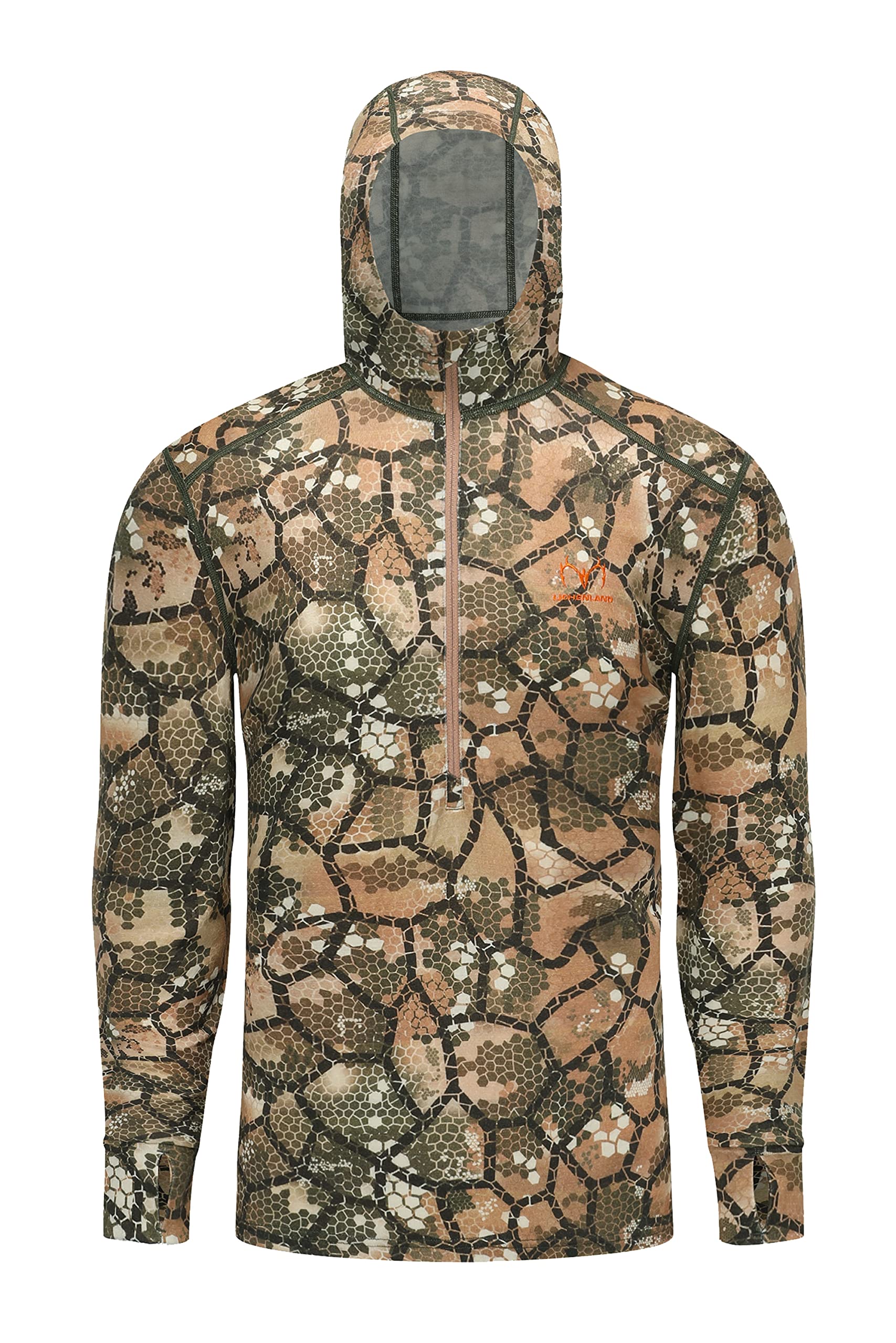 Men's Merino Wool Hunting Hoodie Base Layer Sweatshirt