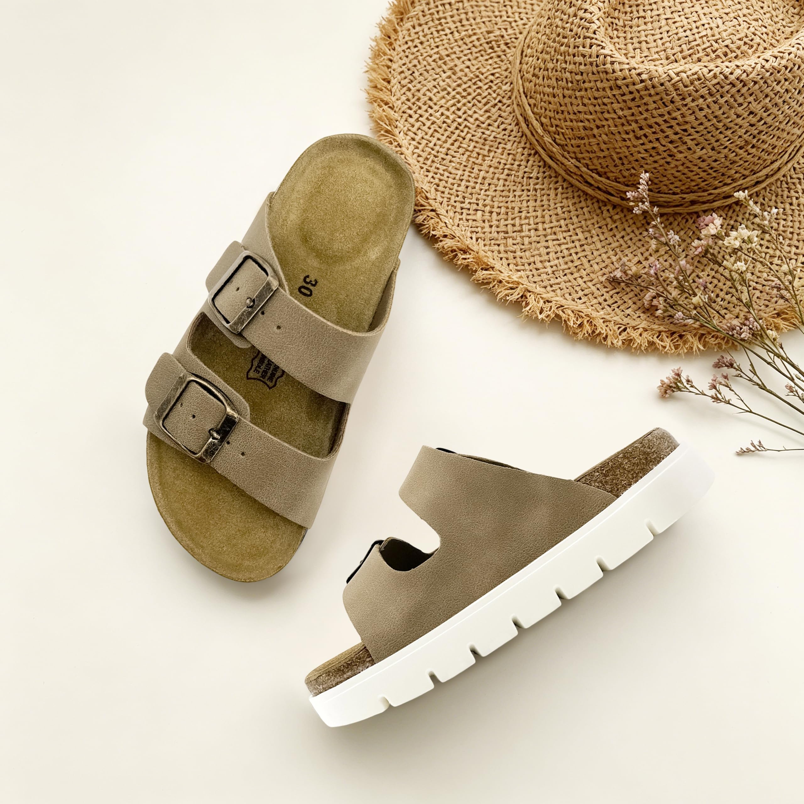Bambini Sandali In sughero Ragazzi Ragazze Mules