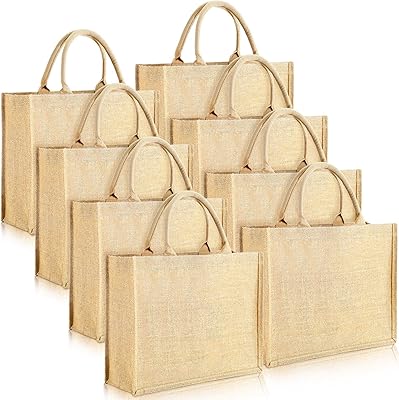 Jute beach bag with cotton lining