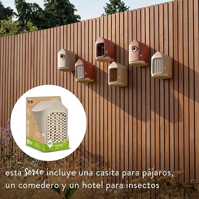 Foto 6 de 8 de Elho Cosy Insect Hotel 18cm para Abejas y Mariquitas - Mushroom Beige