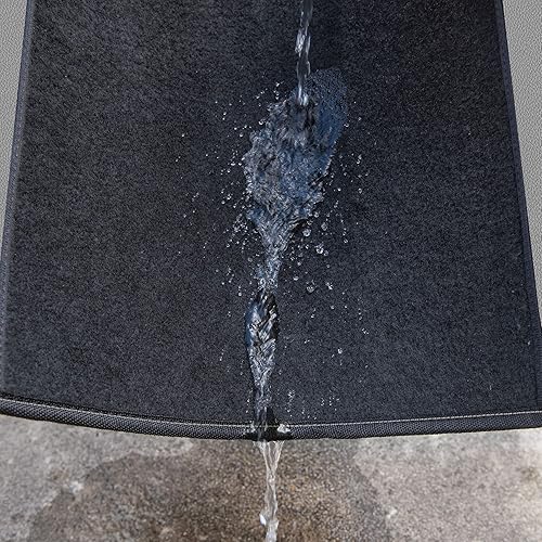 Miniatura 5 de CAR PASS Rainbow - Alfombra impermeable de piel sintética de ajuste universal para automóvil, alfombrillas antideslizantes con respaldo de punta