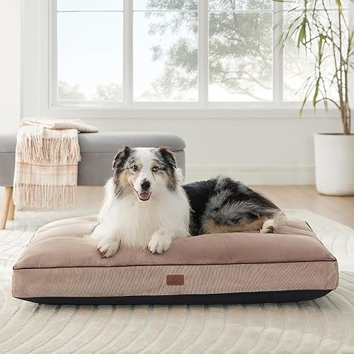 Miniatura 6 de Bedsure Camas impermeables para perros extragrandes  Cama de perro XL de 4 pulgadas de grosor de hasta 100 libras con funda extraíble lavable,