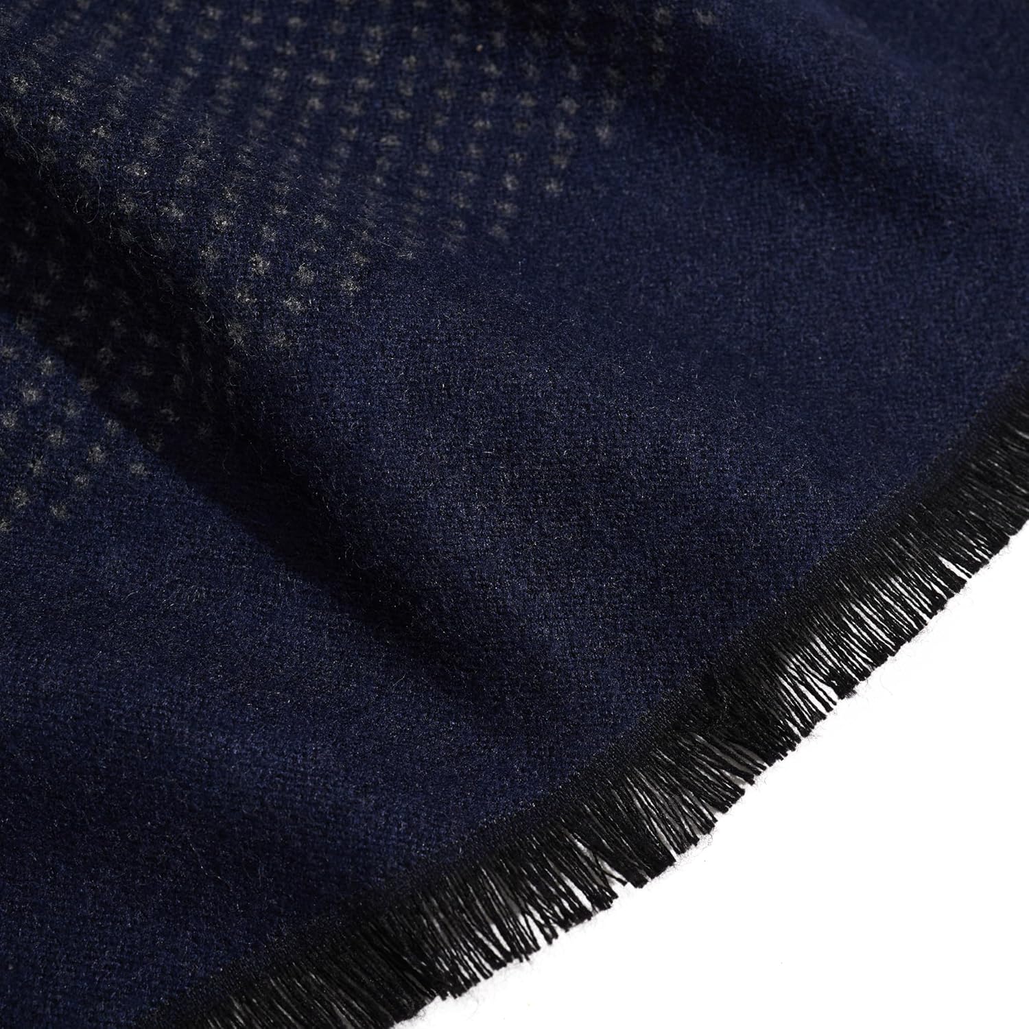 Men's Winter Warm Scarf Premium Cashmere Feel, Luxuriously Soft Long Plaid Pattern - Image 6