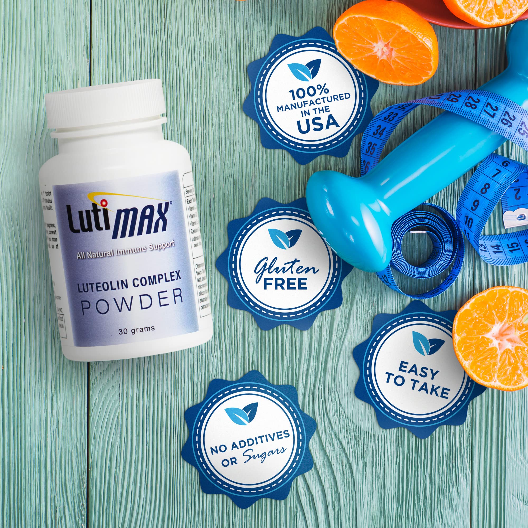 Buy LutiMax Luteolin Complex Powder w/ Rutin 30 gm 100 Servings