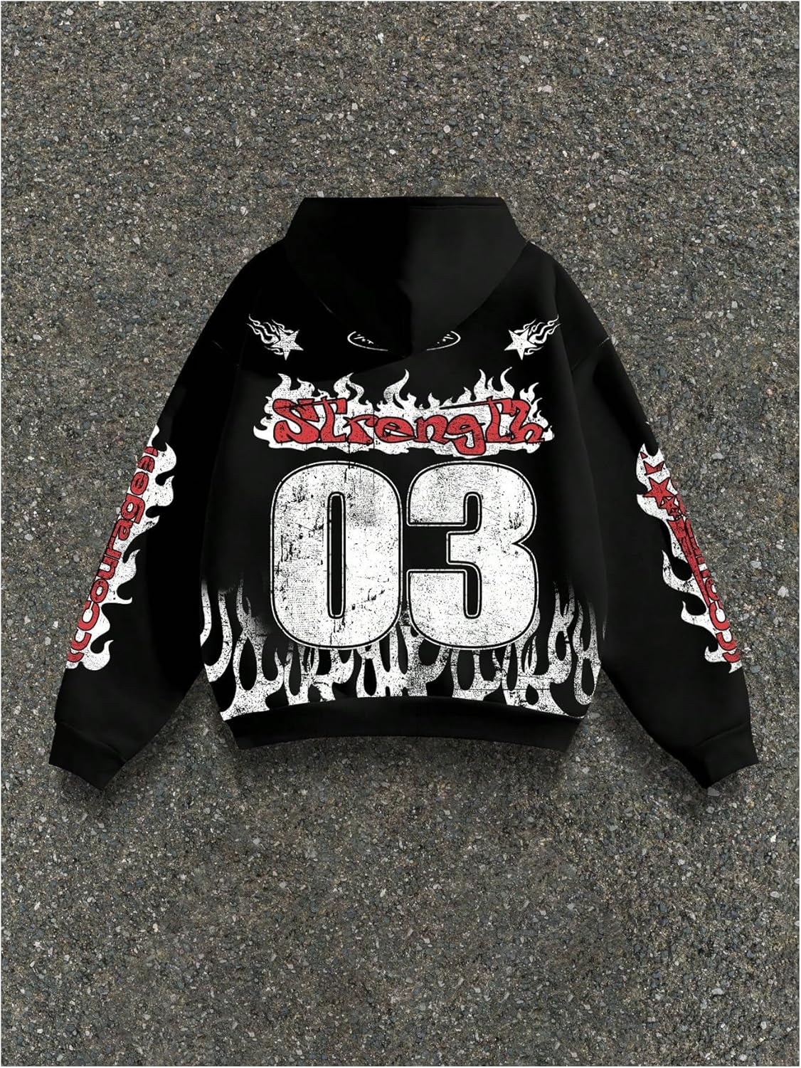 SOLY HUX Men's Y2k Number Graphic Zip Up Hoodie Sweatshirt Gothic Long Sleeve Hooded Casual Jacket Streetwear - Image 2