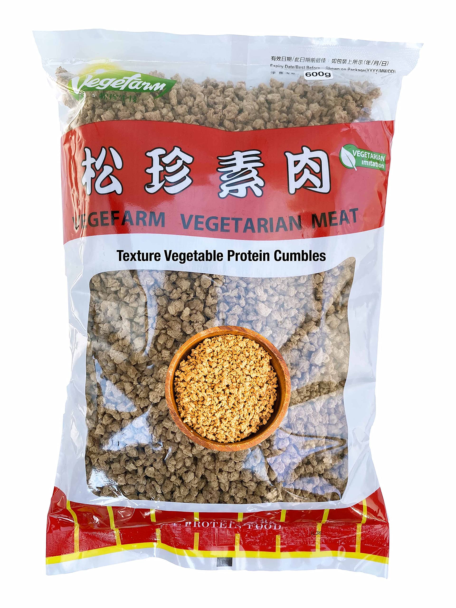 Buy Vegefarm Texture Vegetable Protein TVP Crumbles, TVP Granules