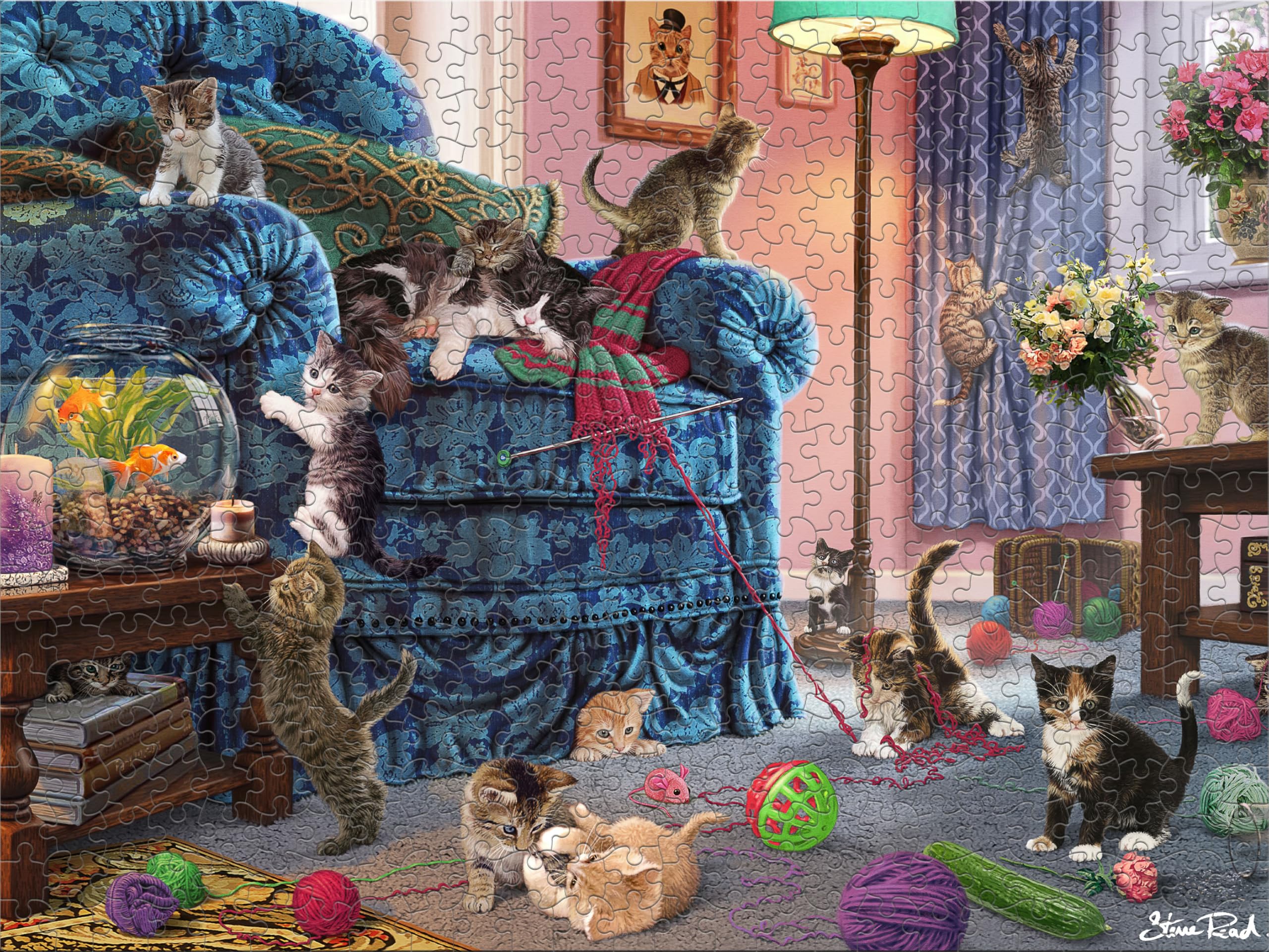 Amazon.com: Ceaco - Paws Gone Wild - Kitten Kerfuffle - 500 Piece