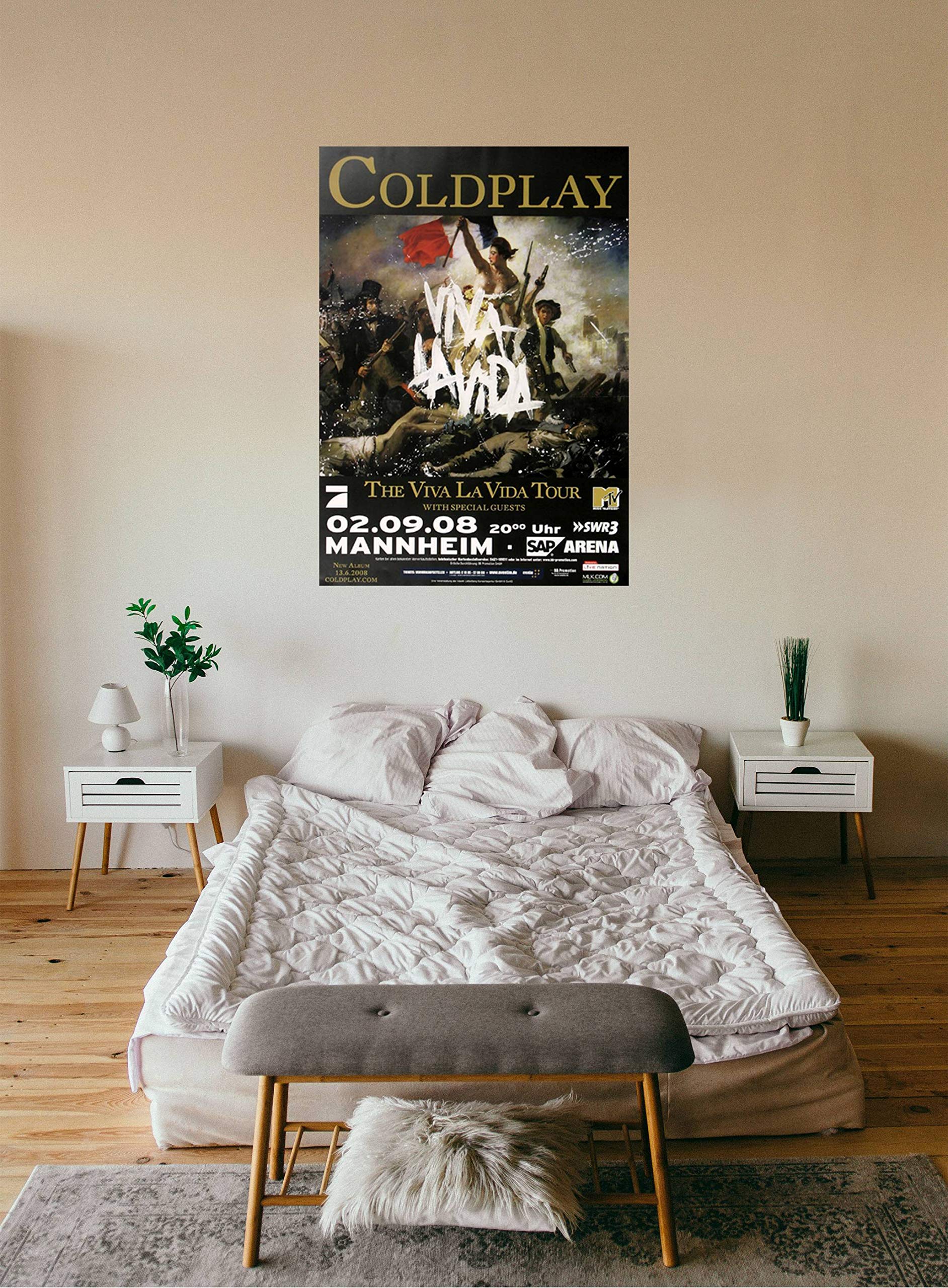 Coldplay - Mannheim, Mannheim 2008 » Konzertplakat/Premium Poster | Live Konzert Veranstaltung | DIN A1 «