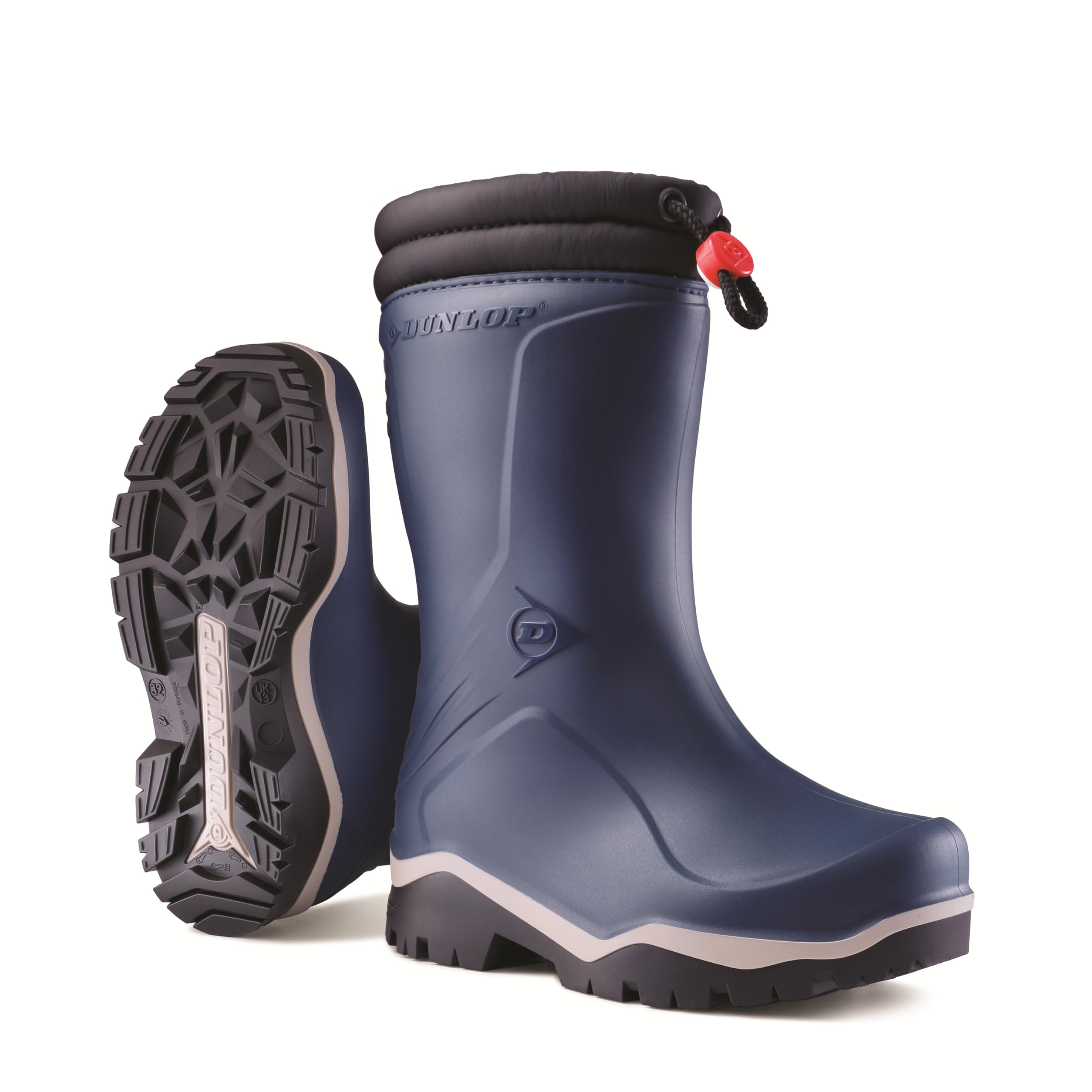 DUNLOP Kids Blizzard Bottes de neige doublées pour enfants, Bleu, Taille 28