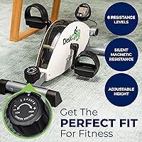 Vista 2 de DeskCycle Under Desk Bike Pedal Exerciser - Stationary Bikes for Home & Office - Standard and Adjustable Height Versions