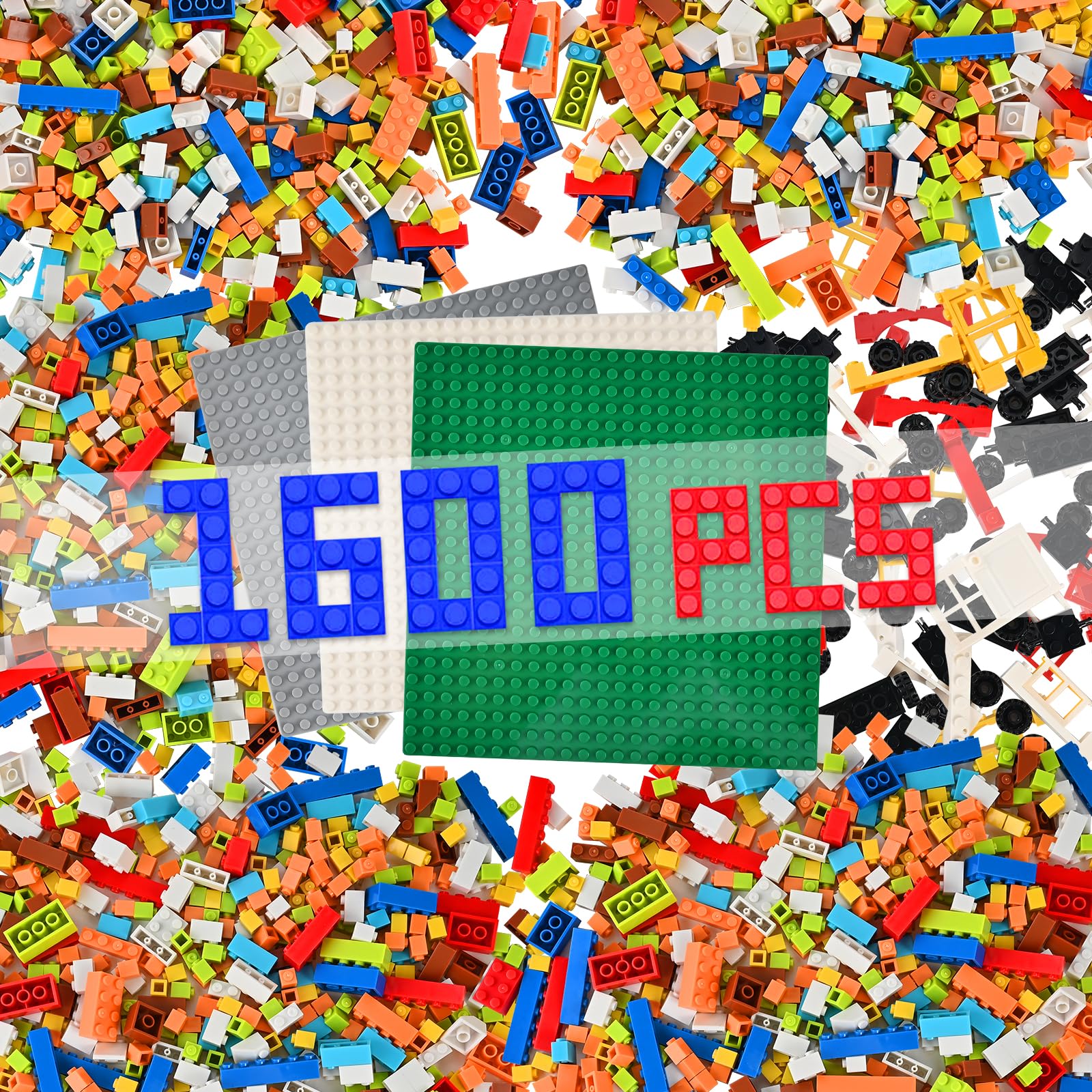 GOLDGE 1600 PCS Building Blocks Set, STEM Construction Toy