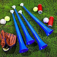 Vista 4 de Sosation Cuerno de estadio plegable de 24 pulgadas, Vuvuzela de plástico para trompeta, emitedores de ruido para eventos deportivos