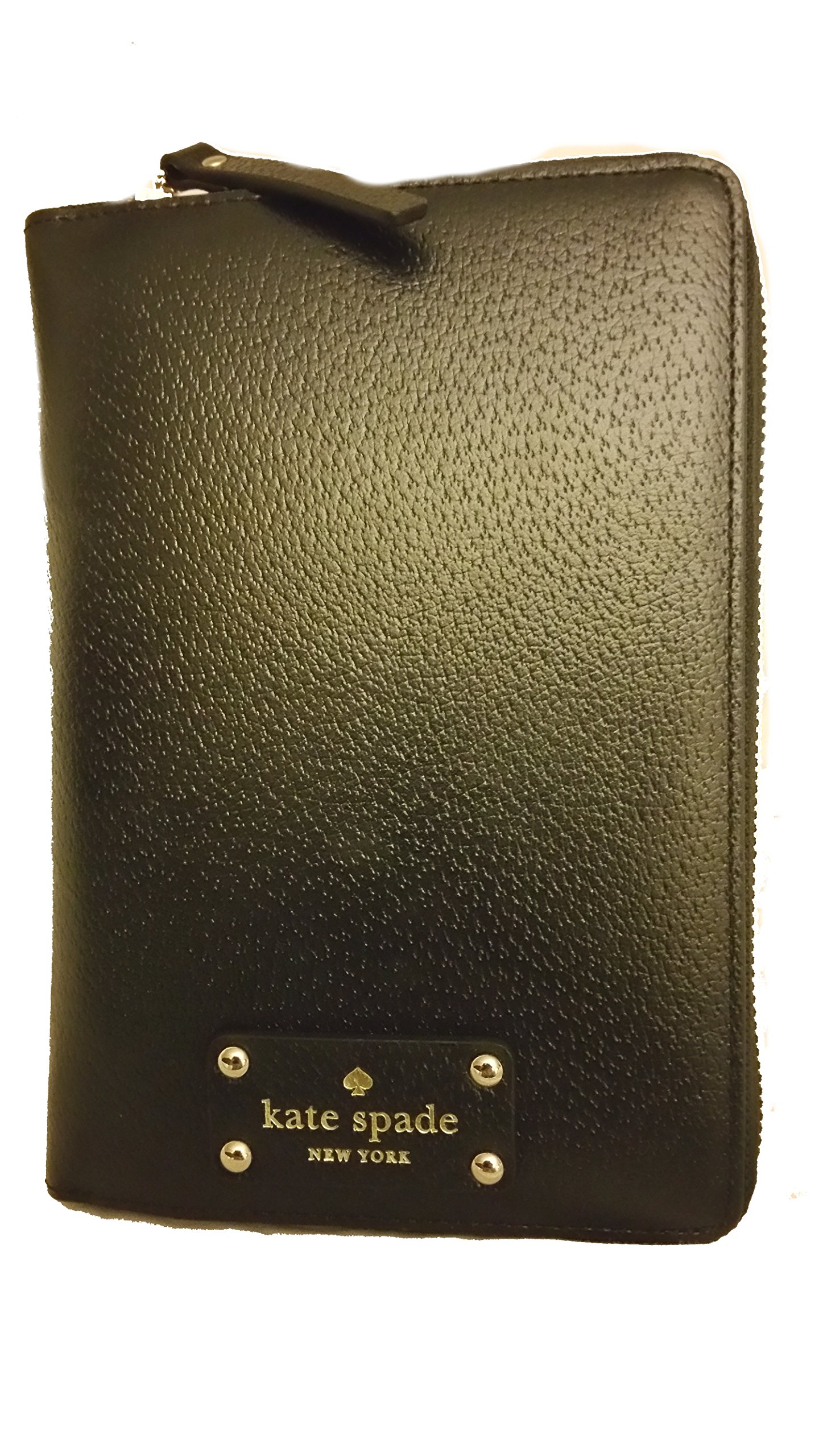 Kate Spade New York Wellesley 2016 Leather Zip Around Personal Planner Agenda Organizer Black
