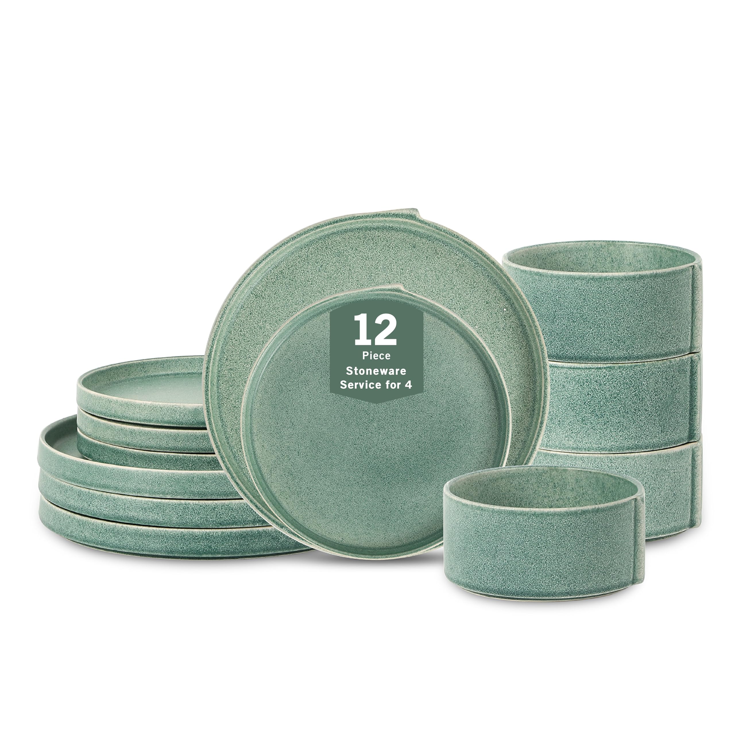 Amazon.com | Stone Lain Bao 12-Piece Dinnerware Set Stoneware