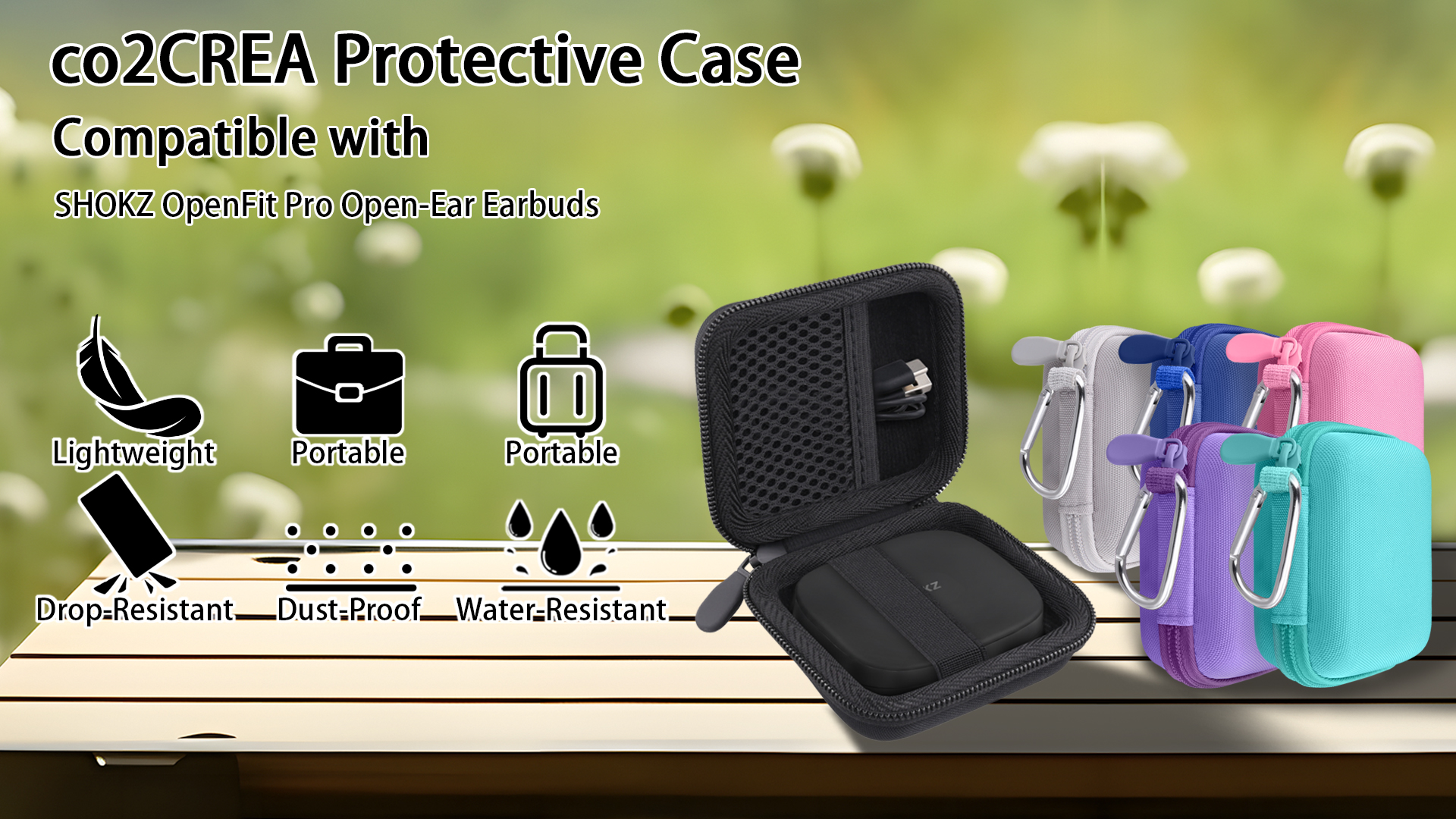 Amazon.com: co2CREA Hard Case Replacement for SHOKZ OpenFit Pro