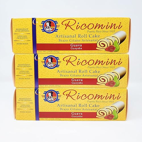Brazo Gitano RIcomini - Paquete de 3 - Pastel regular - 14 sabores (queso)
