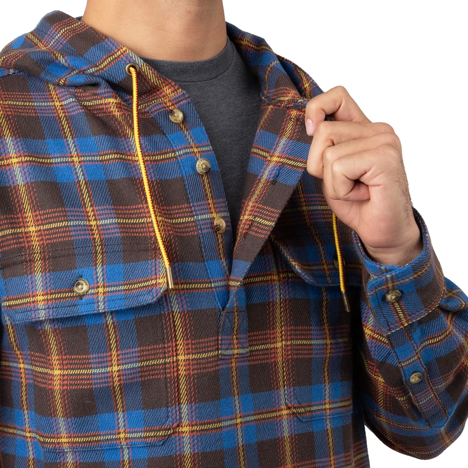 Field & Stream Mens Raghorn Flannel Hoodie
